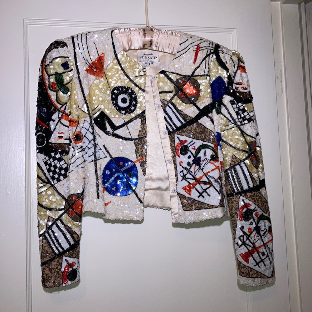 Jeanette for St. Martin sequin jacket -Vintage